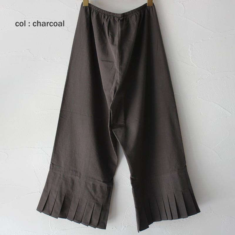 SUSURI ススリ フルッターパンツ #ecru , charcoal , black 【送