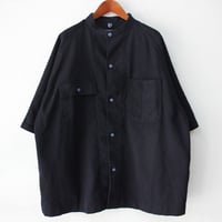 FUNSET OF ART ファンセットオブアート IDGカルゼ半袖カバーシャツ　#インディゴ