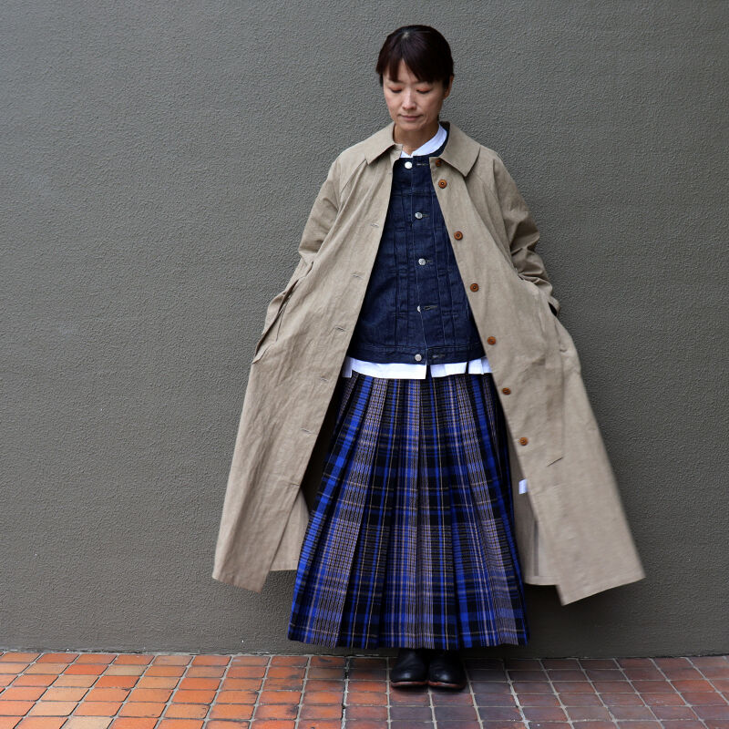 MAGALI マガリ コットンリネンウェザートレンチコート #ベージュ