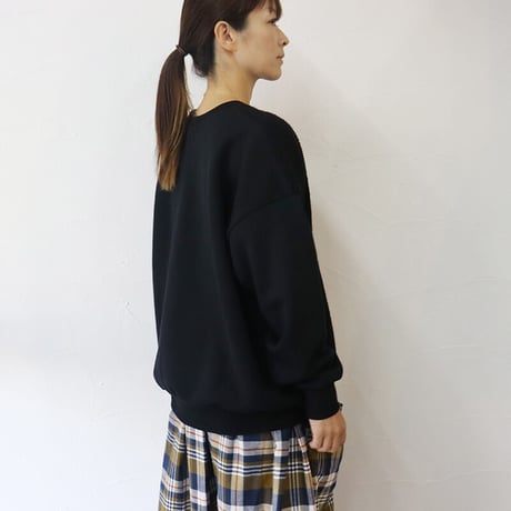 TRAVAIL MANUEL トラバイユマニュアル　ウールパイルコンビプルオーバー　#グレー、ブラック　【送料無料】