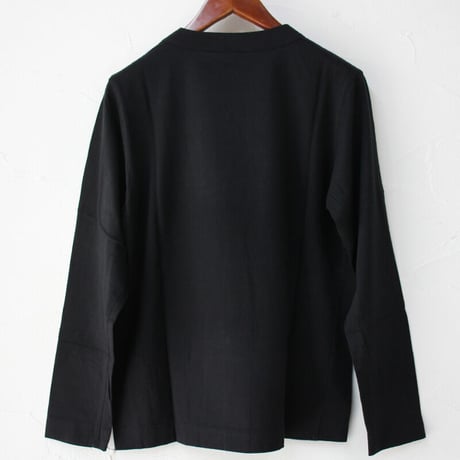 **再入荷**　homspun ホームスパン　30/1天竺長袖Tシャツ　♯サラシ、サックス、ダークグリーン、ブラック