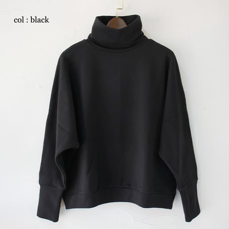 **またまたまた再入荷** LinenYa リネンヤ　コットン裏毛ハイネックプルオーバー