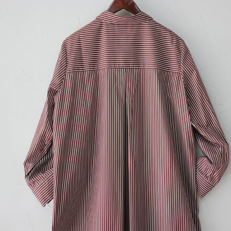 amne アンヌ　STRIPE bias dress　#Bordeaux、Black 【送料無料】