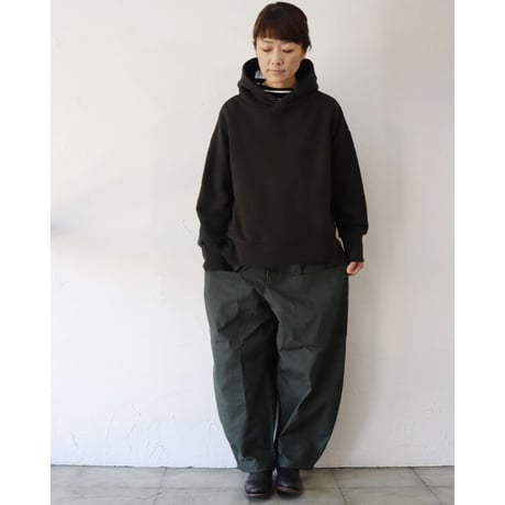 maomade マオメイド　スタンダード裏毛起毛ワイドパーカー　#ナチュラル、アッシュベージュ、マットブラック