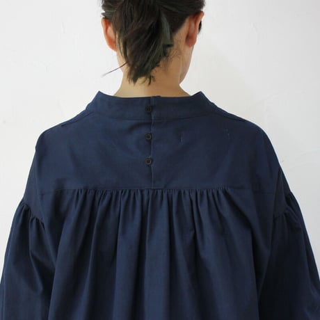 ASEEDONCLOUD アシードンクラウド　Polar night cotton Hyouryushi smock blouse #INDIGO 【送料無料】