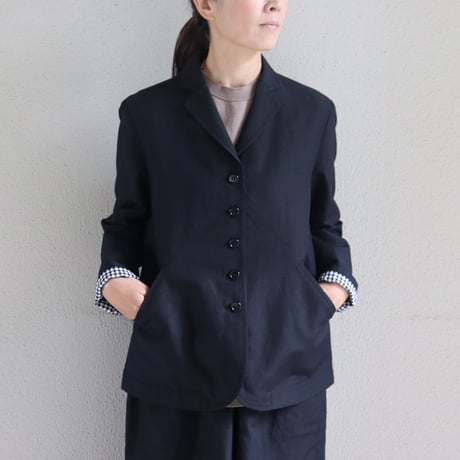 **再入荷** homspun ホームスパン　W/Lジャケット　#ダークブラウン、ブラック　【送料無料】