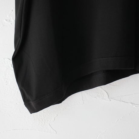 TRAVAIL MANUEL トラバイユマニュアル　ギザ天竺バインダーアシメTシャツ　#WHITE , BLACK , ST-BLUE