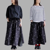 atelier naruse アトリエナルセ　コットンリネンカットインポケットスカート～nohara～cotton linen cut-in pocket skirt　【送料無料】