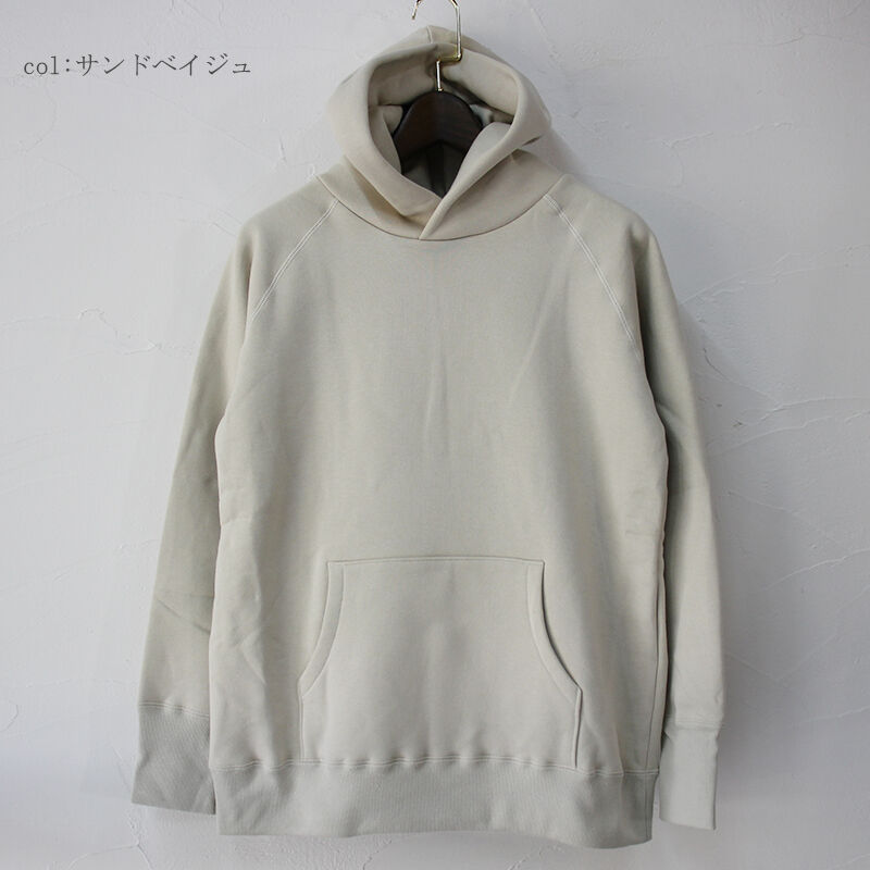 atelier naruse アトリエナルセ 裏毛コットンスウェットパーカー