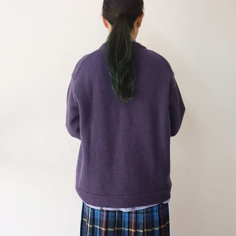 homspun ホームスパン　シェットランドプルオーバー　#ダークネイビー、パープル、ピンク、ナチュラル