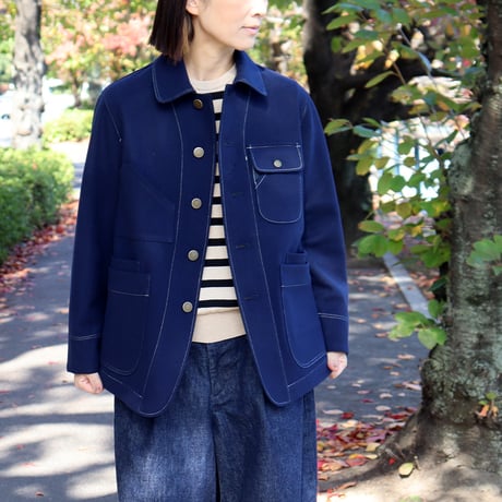ASEEDONCLOUD アシードンクラウド　Melton denim HandWerker meeting jacket メルトンデニムHWミーティングジャケット