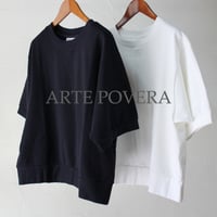 ARTE POVERA アルテポーヴェラ　ミニ裏毛半袖トレーナー　＃ホワイト、ネイビー