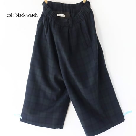 **2025a/w分到着**atelier naruse アトリエナルセ　wool flannel gaucho pants　ウールフラノガウチョパンツ　【送料無料】