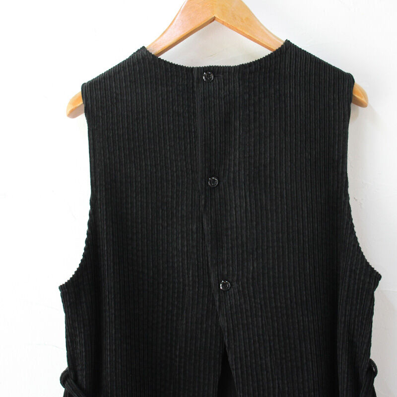 SUSURI ススリ ムールロングベスト #ブラック、クリーム 【送料無料