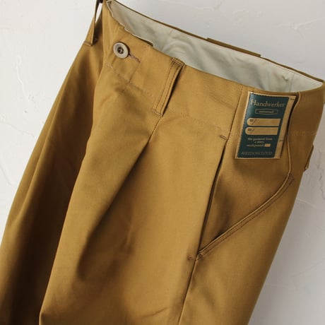 **再々入荷** ASEEDONCLOUD アシードンクラウド　HandWerker　ハンドベイカーワイドトラウザー　#キャメル