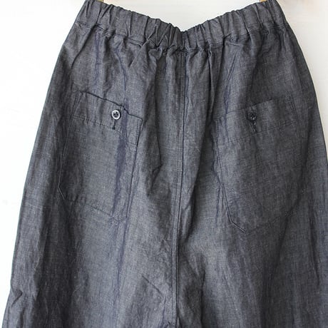 TRAVAIL MANUEL トラバイユマニュアル　C/Lシャンブレークルーパンツ　#インディゴ