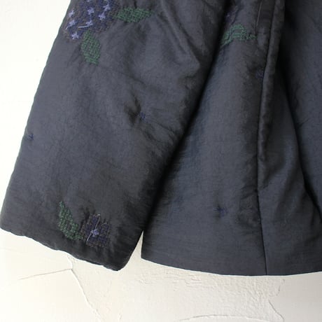 ASEEDONCLOUD アシードンクラウド　Sankayo embroidery quilt jacket #navy