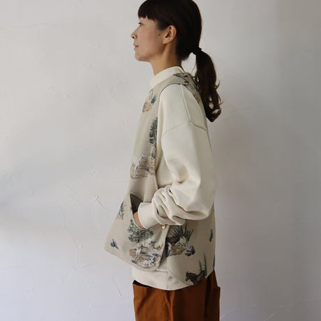 ASEEDONCLOUD アシードンクラウド  Constellatoin cloth Hiraeth waistcoat #beige 【送料無料】