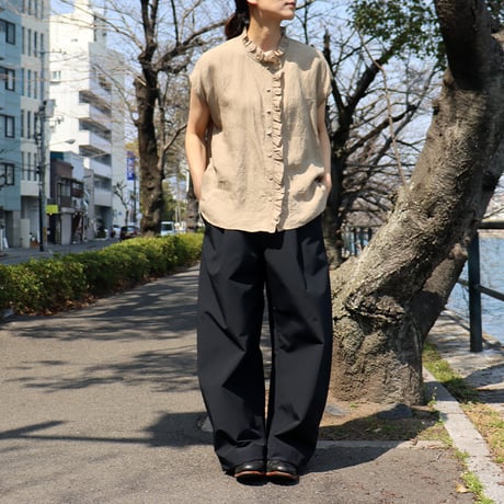 ASEEDONCLOUD アシードンクラウド　HandWerker　ウェザークロスワイドトラウザー　#ブラック