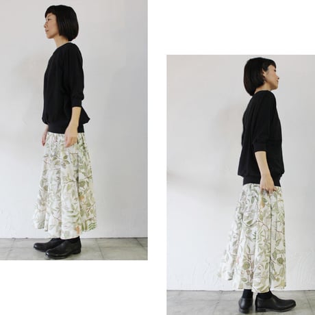 ASEEDONCLOUD アシードンクラウド oykotoen print safari flare skirt　♯オフ　【送料無料】