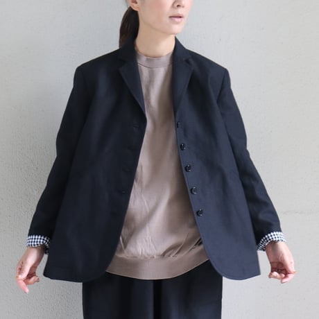 **再入荷** homspun ホームスパン　W/Lジャケット　#ダークブラウン、ブラック　【送料無料】