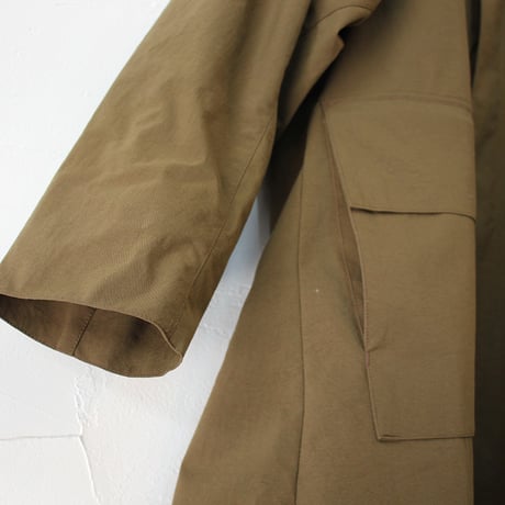amne アンヌ　NYLON covered coat　カバーコート #Coyote 【送料無料】