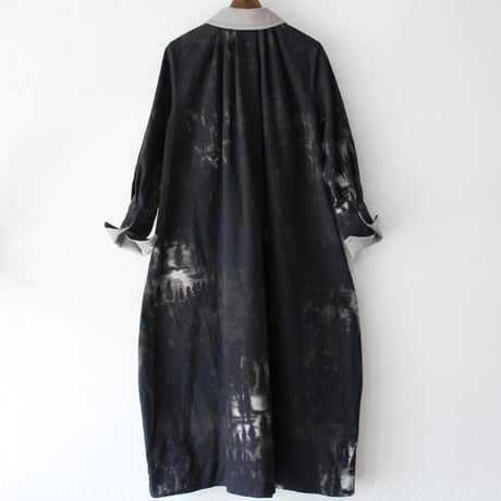 ASEEDONCLOUD アシードンクラウド　Fog forest denim Tea garden gown #black 【送料無料】