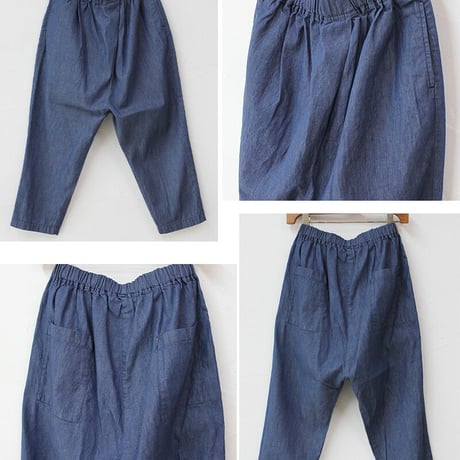 TRAVAIL MANUEL トラバイユマニュアル　6.5ozライトデニムサドルパンツ　♯ LT/INDIGO , INDIGO , GREY　【送料無料】