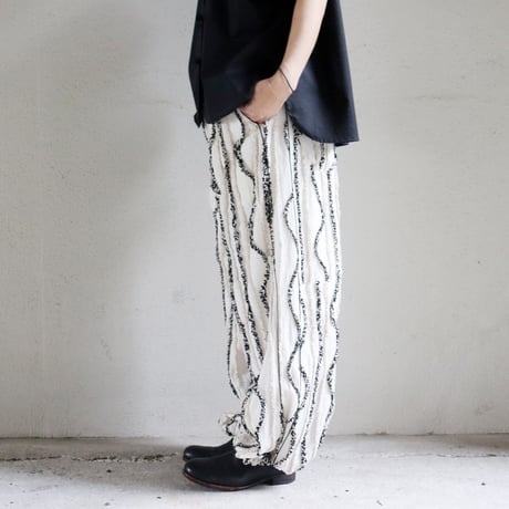ASEEDONCLOUD アシードンクラウド　Festival cloth Kafusho trousers ＃off white　【送料無料】