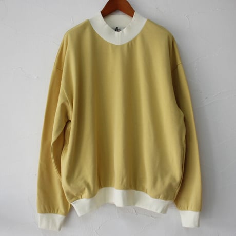 amne アンヌ　フレンチテリーVモックプルオーバー FRENCH TERRY v_mock  #イエロー、ネイビー　【送料無料】