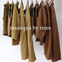 sasanqua by trees サザンカバイツリーズ　細14コールコーデュロイオーバーテーラードジャケット　#ベージュ、ブラウン 【送料無料】