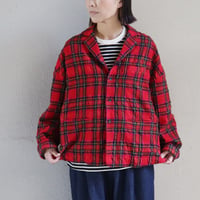 atelier naruse アトリエナルセ　ウールコットンタータンチェックテーラードジャケット wool cotton tartan check tailored jacket