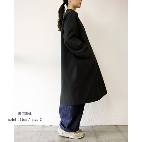TRAVAIL MANUEL トラバイユマニュアル　スプリットツイルマオコート　#ブラック　【送料無料】