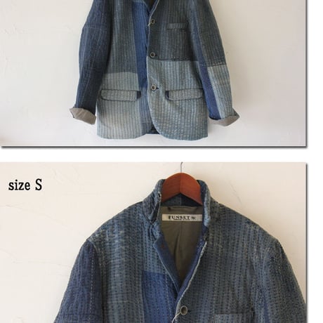 FUNSET OF ART ファンセットオブアート　RANRU刺し子パブロジャケット RANRU"SASHIKO"Poblo JK　＃インディゴ　【送料無料】