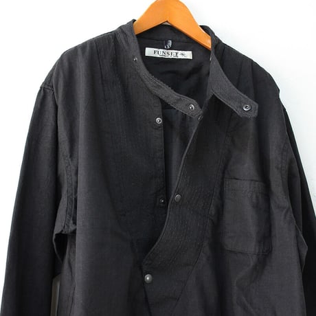 **再入荷** FUNSET OF ART ファンセットオブアート　WAGESAプルシャツ　＃ブラック　【送料無料】