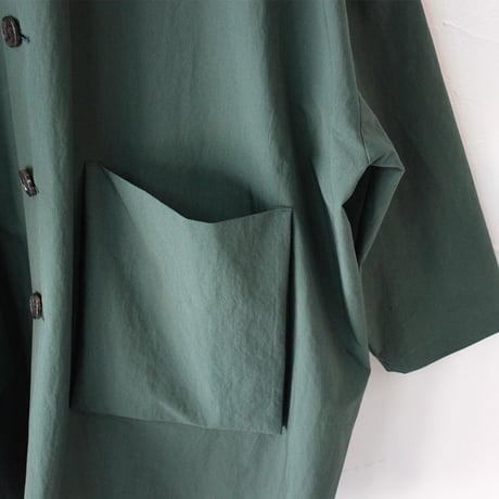 **再入荷** atelier naruse アトリエナルセ　コットンナイロンタフタフーデットコート　cotton nylon taffeta hooded coat