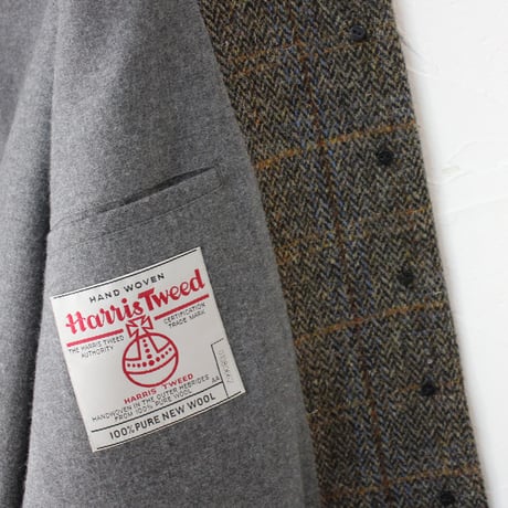 atelier naruse アトリエナルセ　ハリスツィードウールコクーンコート Harris Tweed wool cocoon coat