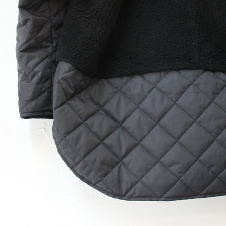 anme アンヌ　BOA/QUILT useful coat　#ブラック　【送料無料】