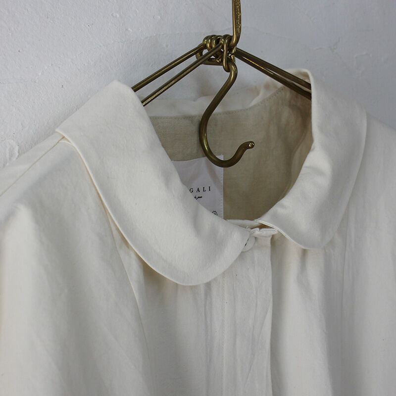 MAGARI☆天日干しコットンラウンドカラージャケット MAGALI マガリ 天日干しコットン・ラウンドカラー・ジャケット