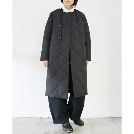 TRAVAIL MANUEL トラバイユマニュアル　中綿キルティングラグランコート　#ブラック、グレー、オリーブ　【送料無料】