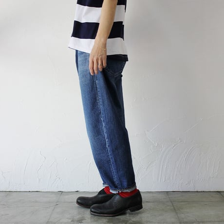 **またまたまた再入荷** sasanqua by trees Loose Tapered Denim ルーズテーパードデニム　#3year Wash【送料無料】