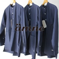 amne アンヌ CHAMBRAY covered shirts シャンブレーカバーシャツ　#INK　【送料無料】