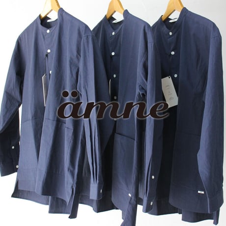 amne アンヌ CHAMBRAY covered shirts シャンブレーカバーシャツ　#INK　【送料無料】