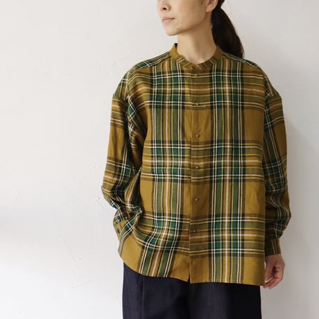 ASEEDONCLOUD アシードンクラウド　Jiyusou check cloth Automata engineer shirts　#キャメル　【送料無料】