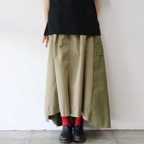 ARTE POVERA　アルテポーヴェラ　RE-EUチノパンツタックロングスカート