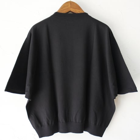**またまた再々入荷** Linenya リネンヤ as it is.　コットンフレアースリーブニット　#ネイビー、ブラック、ライトブルー