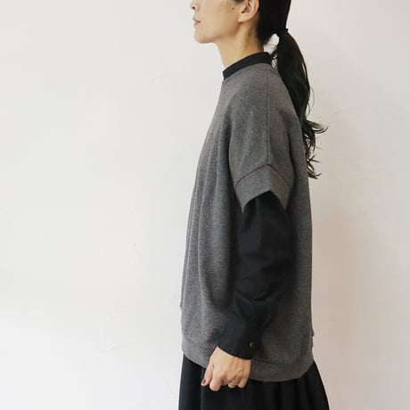 LinenYa リネンヤ　ヤク混ベスト　#チャコール、グレー、オートミール
