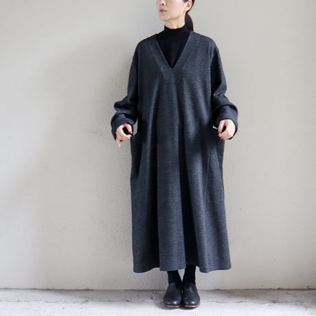 atelier naruse アトリエナルセ　wool jersey one-piece　ウールジャージーワンピース　【送料無料】