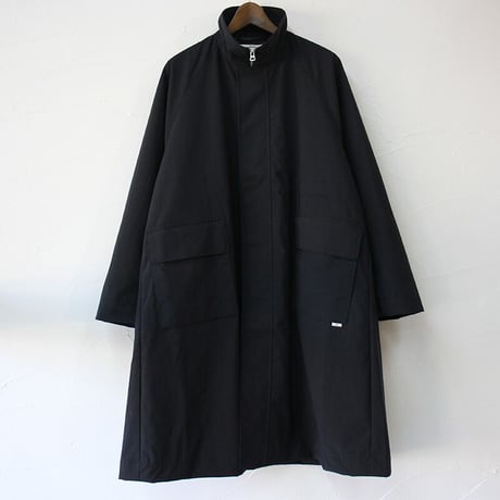 amne アンヌ　NYLON covered coat　カバーコート #ブラック　【送料無料】