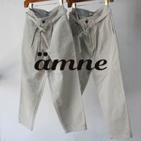 amne アンヌ　CORDUROY belterd bonito #Ivory 【送料無料】